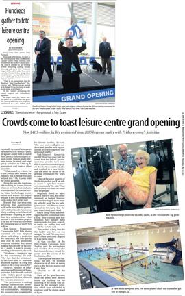 Hundreds gather to fete leisure centre opening