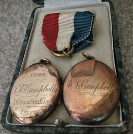 L.H. and W.L. Campbell Lacrosse Medals - Front View