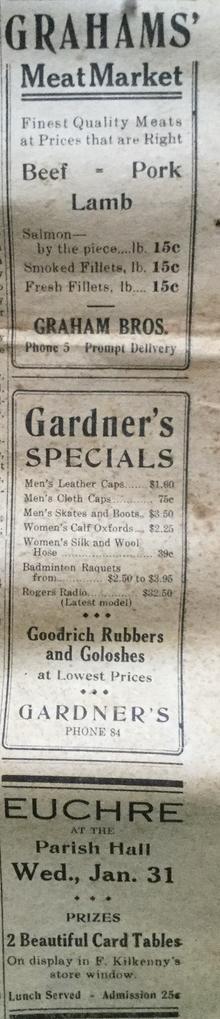 Three Bradford 1934 Business Ads