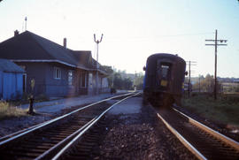 CN Train Bradford station and train 1979