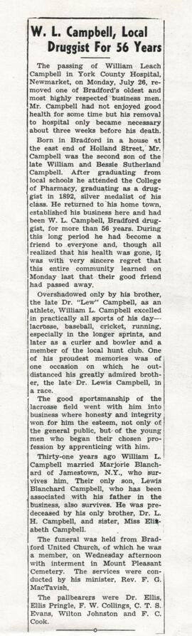 William L. Campbell Obituary