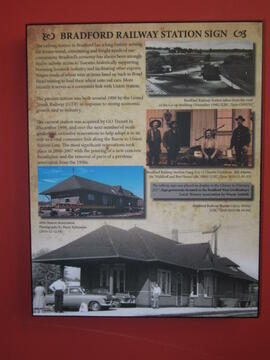 Bradford Railway Sign Information Plaque