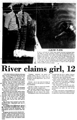 River claims girl, 12