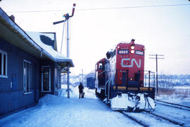 CN Train in Winter 1979