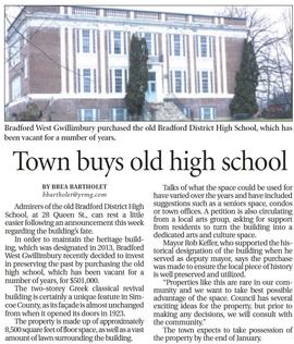 Town Buys Old Bradford High