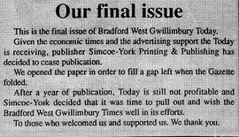 Bradford Today Final Issue