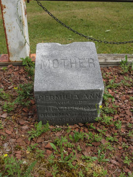 Belfry, Permilia Ann grave marker