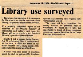 Library use surveyed