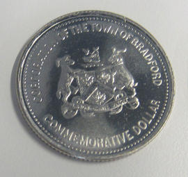 Reverse side - Silver 125th Anniversary dollar
