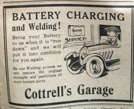 Cottrell's Garage Ad