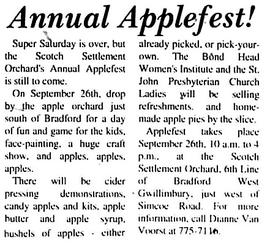 Annual Applefest!