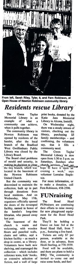 Residents rescue Library