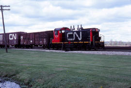 CN Train in Bradford - 1980