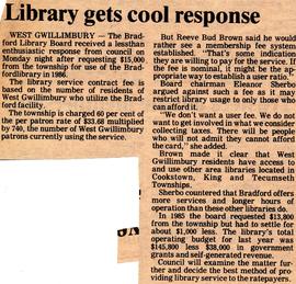 Library gets cool response