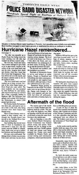Hazel remembered & Aftermath of the Flood