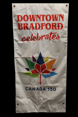 Downtown Bradford Canada 150 Banner