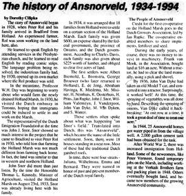 The history of Ansnorveld