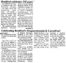 Bradford celebrates 150 years