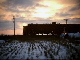 CP Rail at sunset