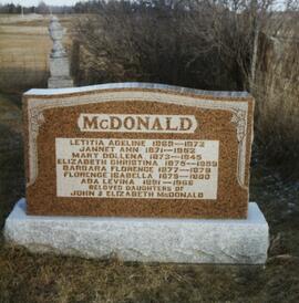 McDonald Tombstone