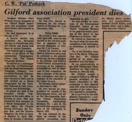 Gifford association president dies
