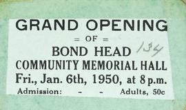 Bond Head Community Hall Grand Opening