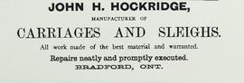 John H. Hockridge Advertisement