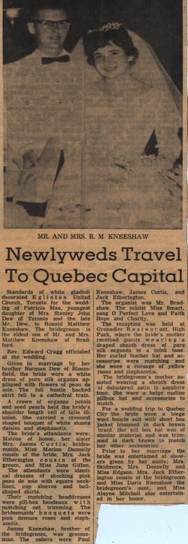 Newlyweds Travel To Quebec Capital