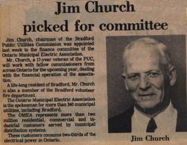 Jim Church picked for committee