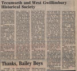 Tecumseth and West Gwillimbury Historical Society