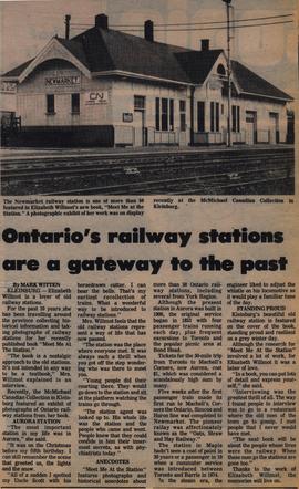 Ontario's railway stations are a gateway to the past