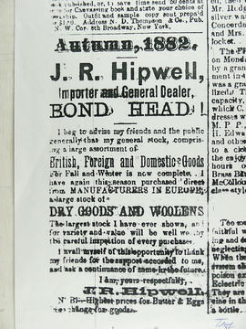 Hipwell Store Advertisment
