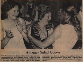 A happy Salad Queen