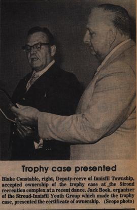 Trophy case presented
