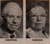 50th Anniversary Announcement of Mr. and Mrs. Gerrit Rol