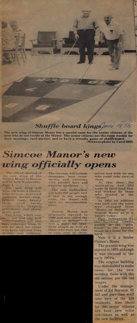 Simcoe Manor's new wing officially opens