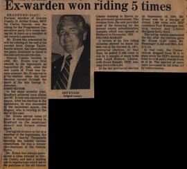 Ex-warden won riding 5 times
