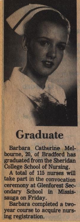 Graduate Barbara Melbourne