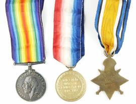 Myra Wood's Medals - back