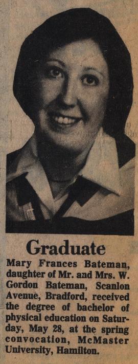 Graduate Mary Bateman