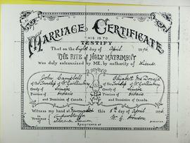 Campbell Marriage Certificate
