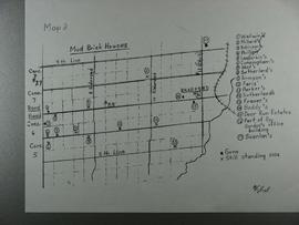 Map of Bond Head's Mud Brick Houses