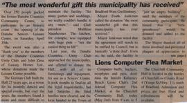 The most wonderful gift this municipality has received