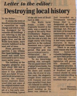 Destroying local history