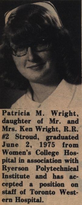 Patricia Wright Graduated