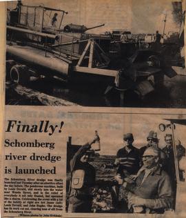 Finally! Schomberg river dredge is launched