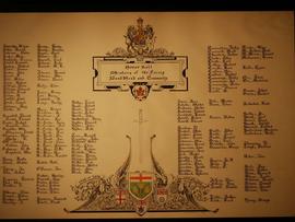 Honour Roll of WWI & WWII for Bond Head